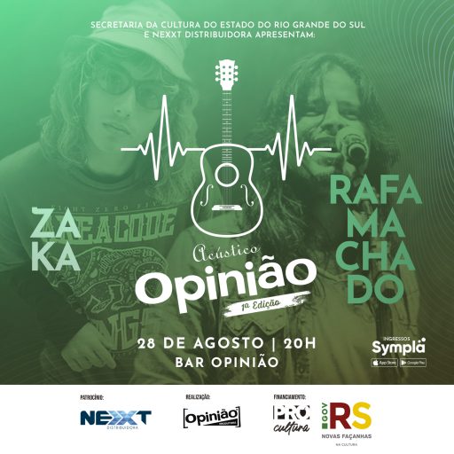 Acústico Opinião | Zaka Kappel e Rafa Machado